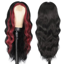 Load image into Gallery viewer, FH P14123 new arrival black and red long wavy synthetic wig